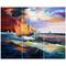 Designart - Sailship in Sea waves - Nautical Painting Print on Wrapped Canvas set